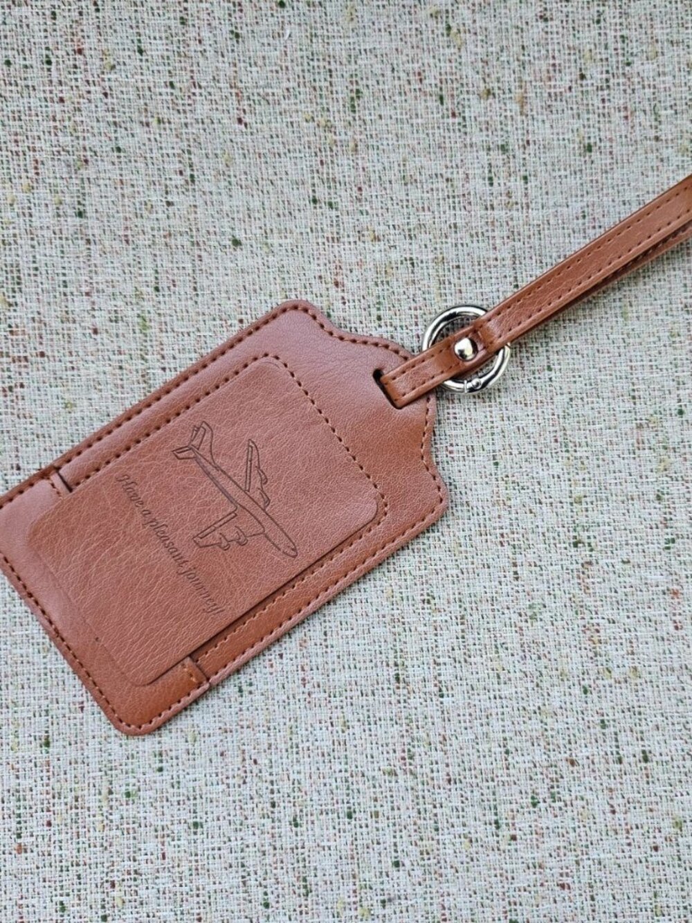 Sodsay Travel Tag Brown Leather Brown Luggage Tag Name Tag New